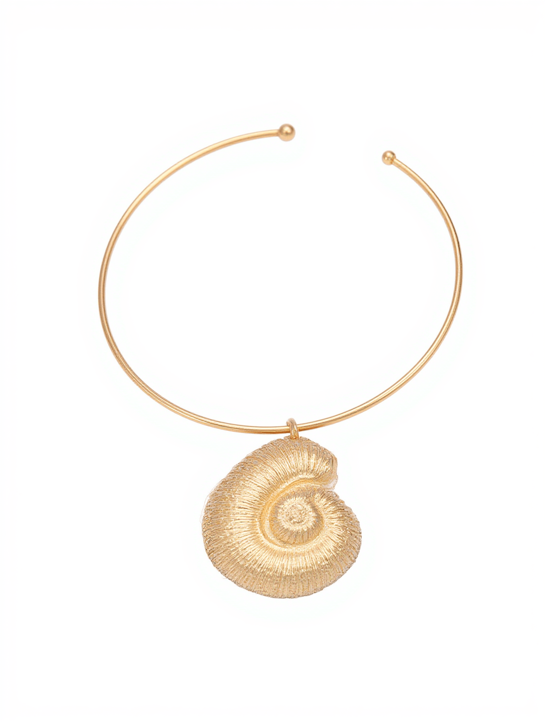 PAMELA METALLIC CONCH NECKLACE