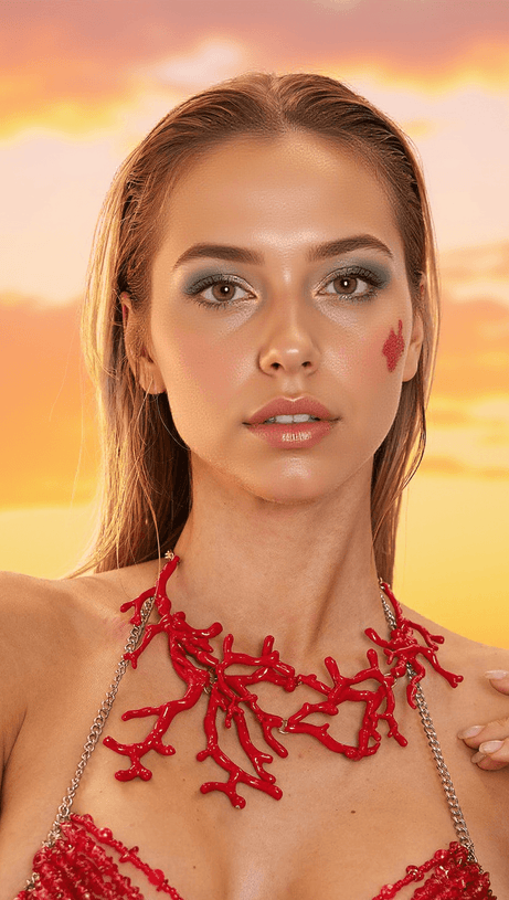 SUZUME RED CORAL NECKLACE