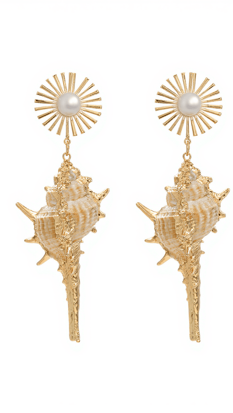 HOSHI PEARL CONCH EARRINGS