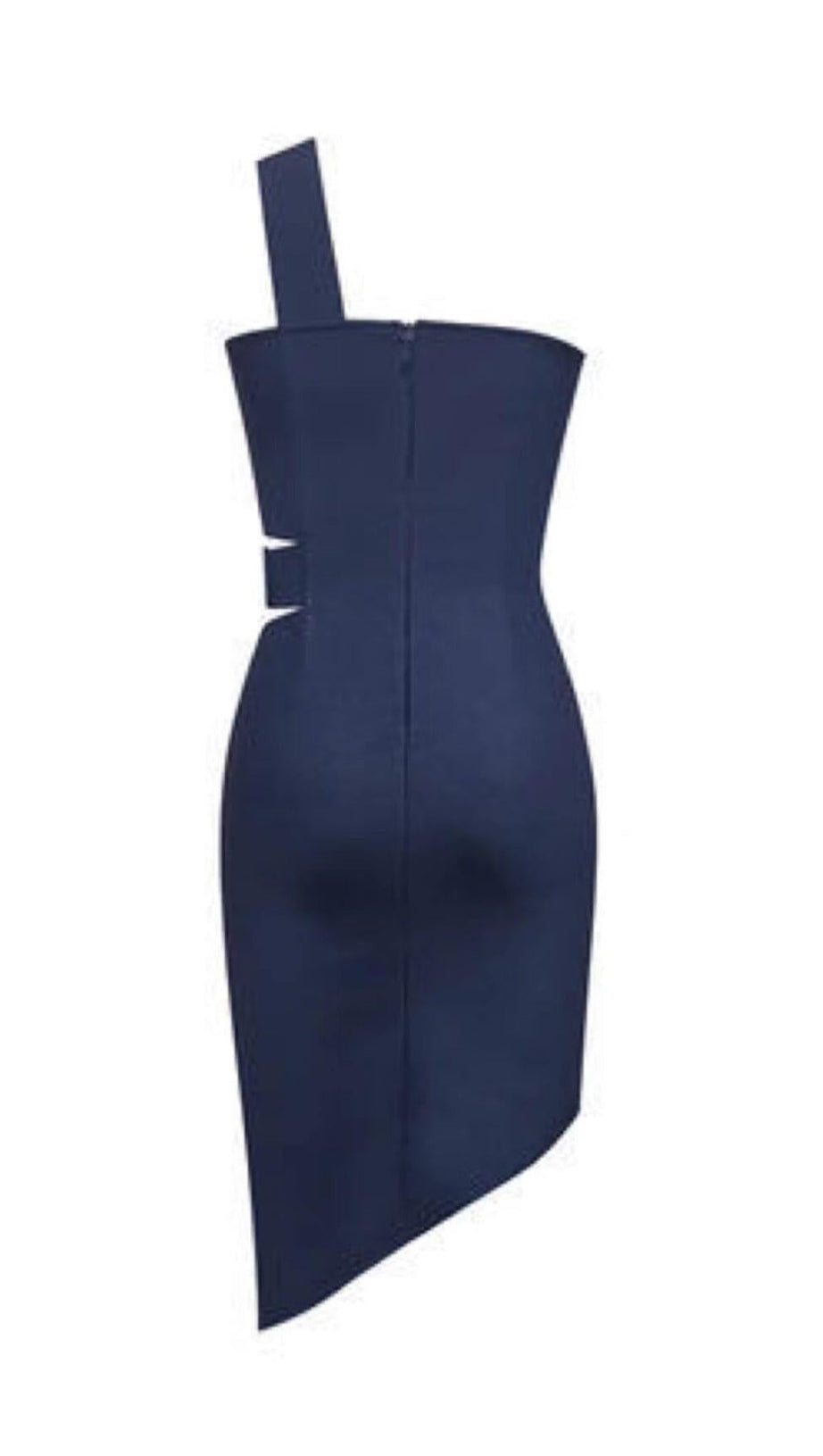 ABITO MONOSPALLA CON SPACCO CON FIBBIA DRILL IN BLU NAVY