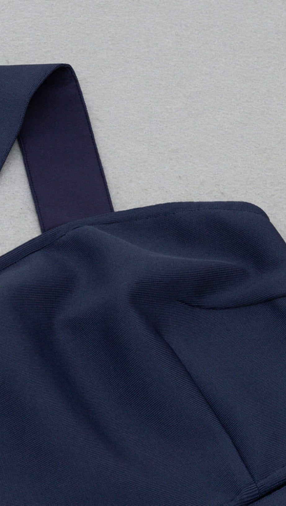 ABITO MONOSPALLA CON SPACCO CON FIBBIA DRILL IN BLU NAVY