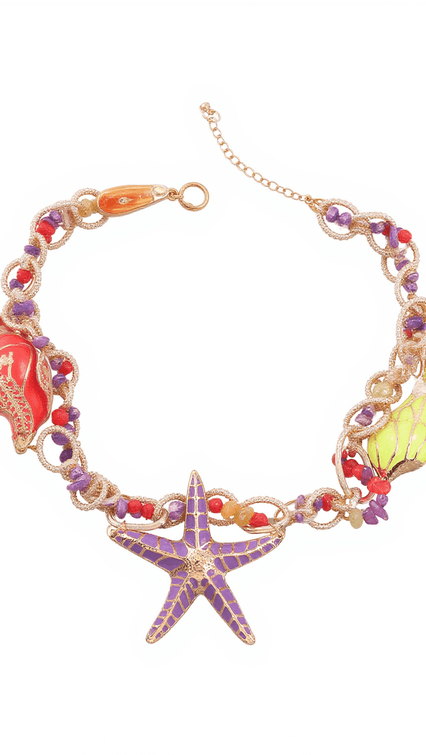 AIIZIE SHINJU CONCH STARFISH BEAD NECKLACE - product image