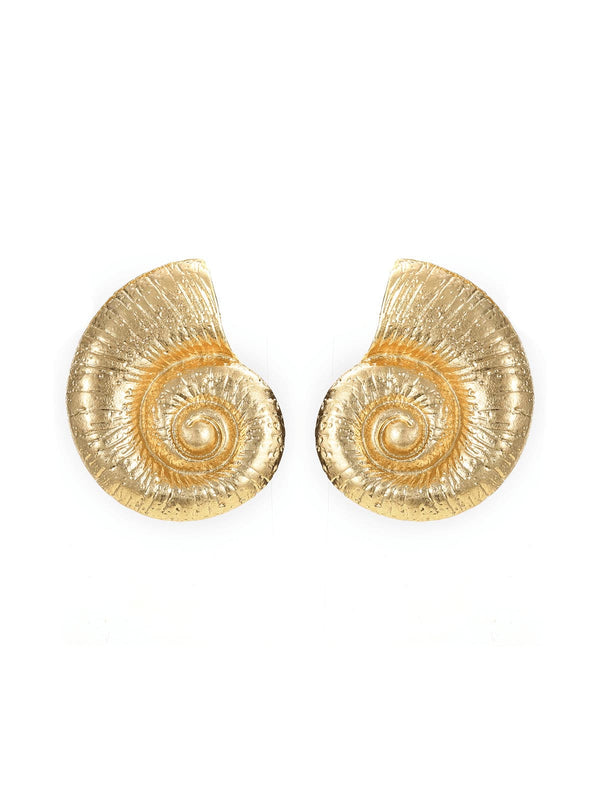 Pamela Metallic Conch Earrings