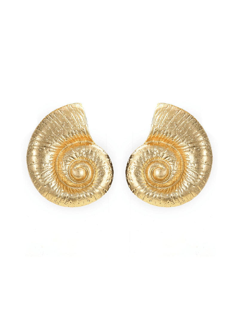 Pamela Metallic Conch Earrings