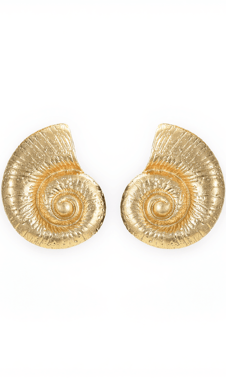 Pamela Metallic Conch Earrings
