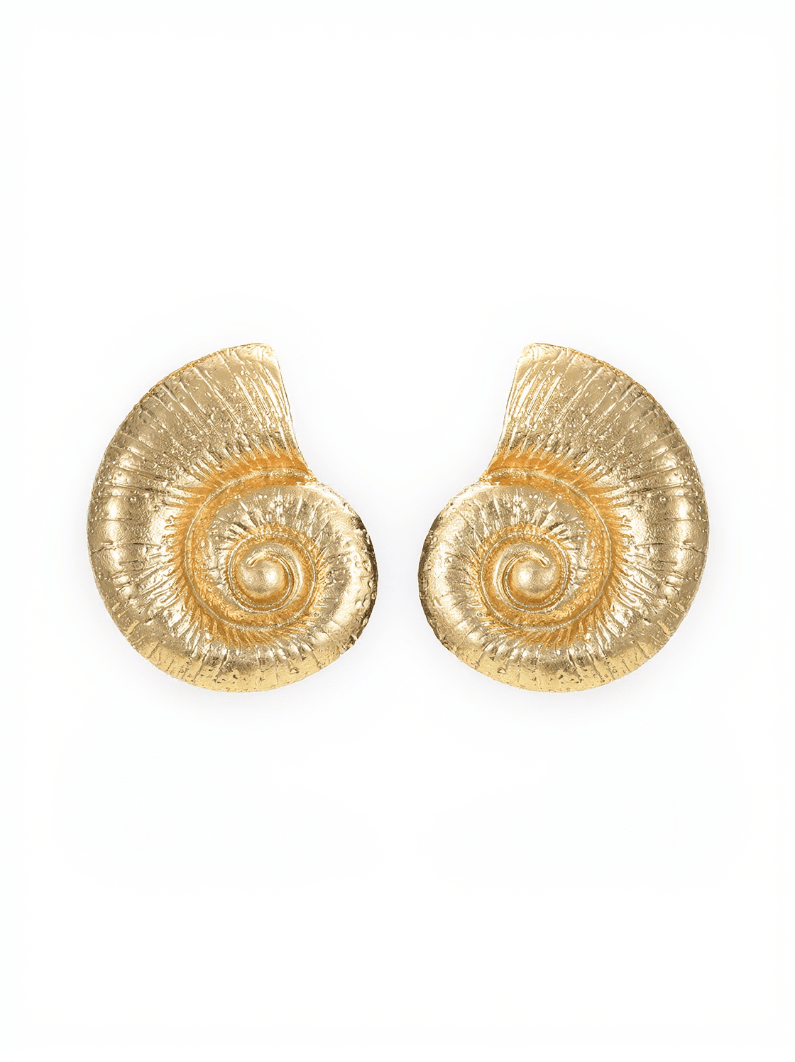 PAMELA METALLIC CONCH EARRINGS