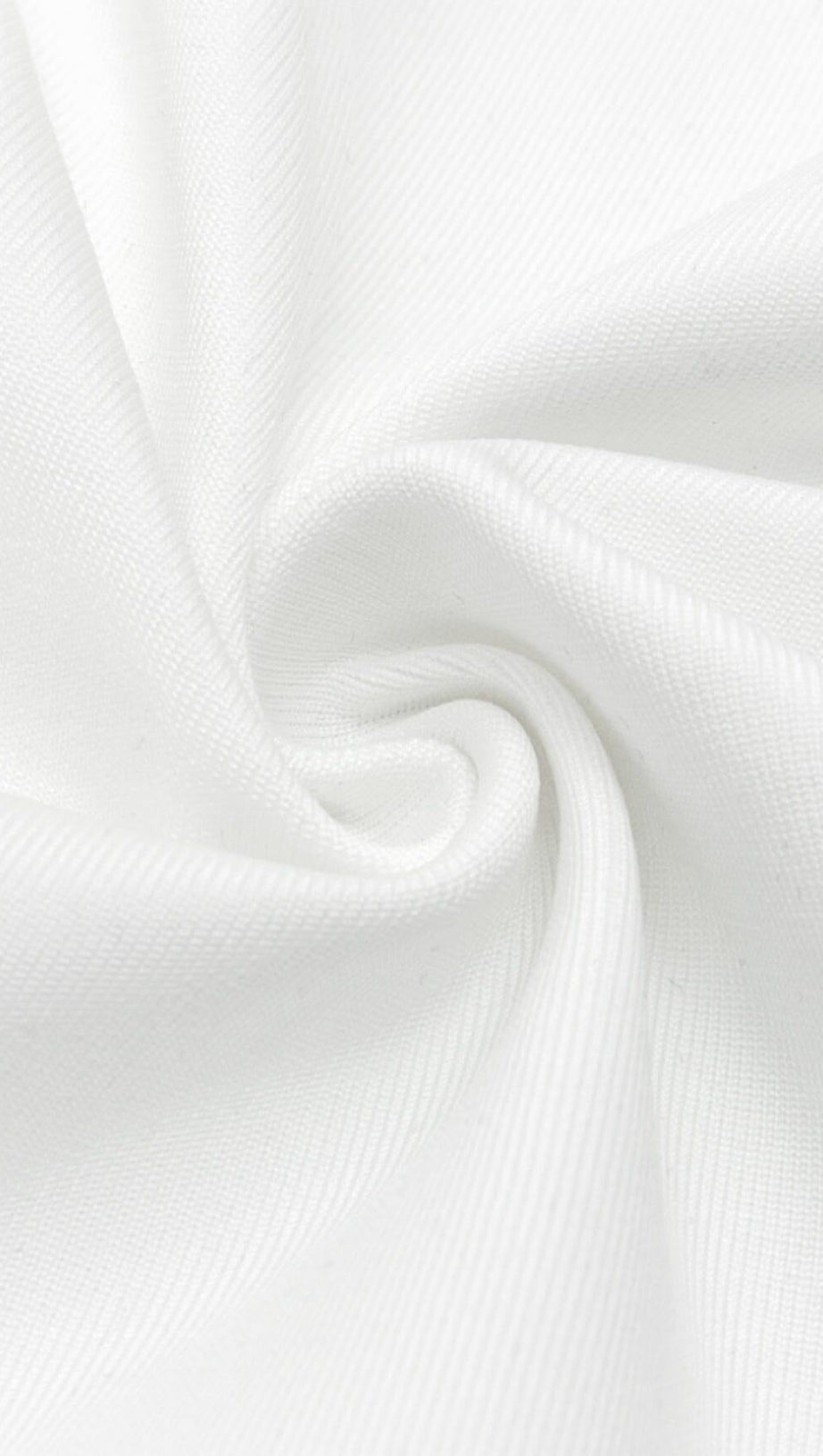 CHAIN KNITTED TIGHT MINI DRESS IN WHITE