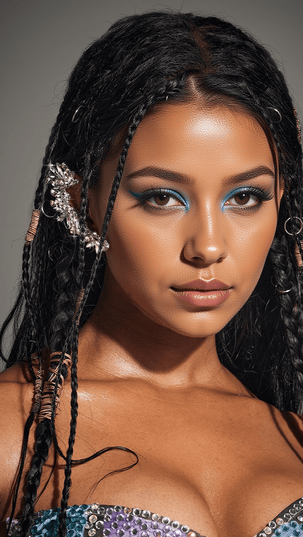 AIIZIE AMBIKA CRYSTAL EARRINGS - product image