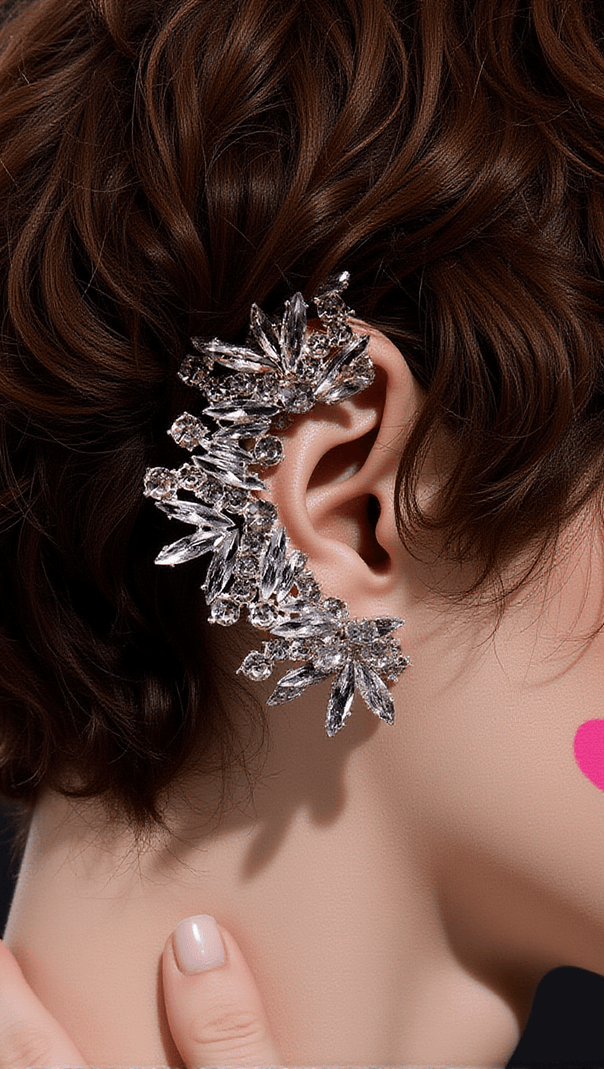 AIIZIE AMBIKA CRYSTAL EARRINGS - product image
