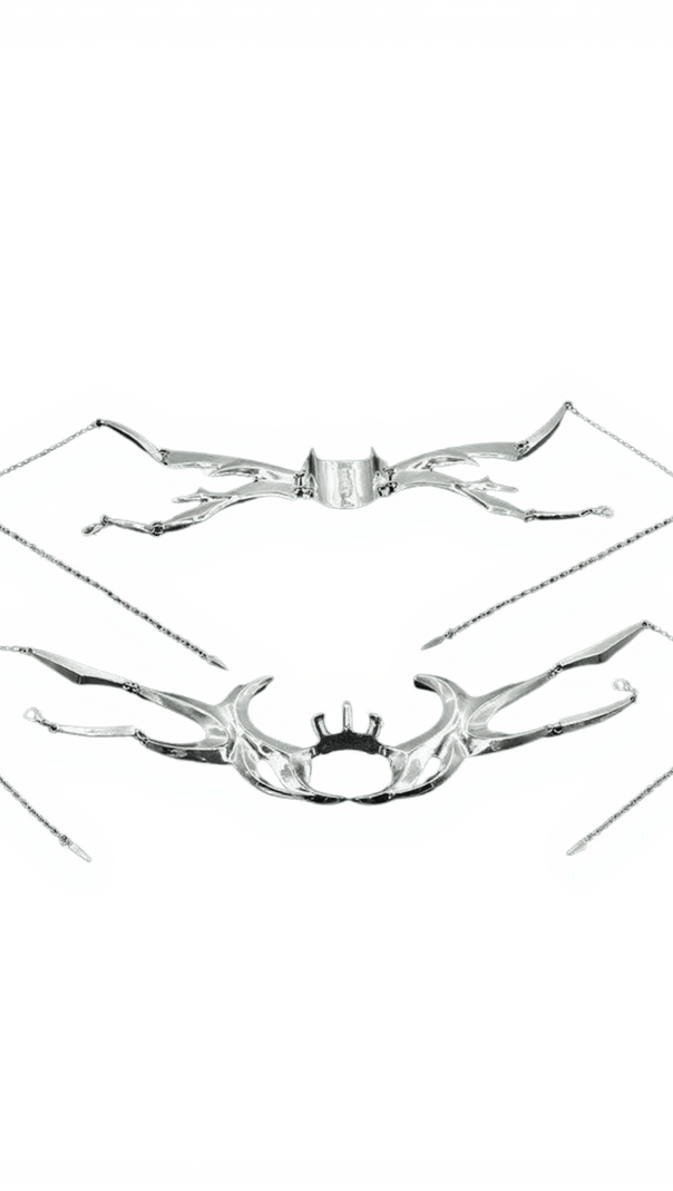 AIIZIE LIAM FRINGE METALLIC MASK - product image