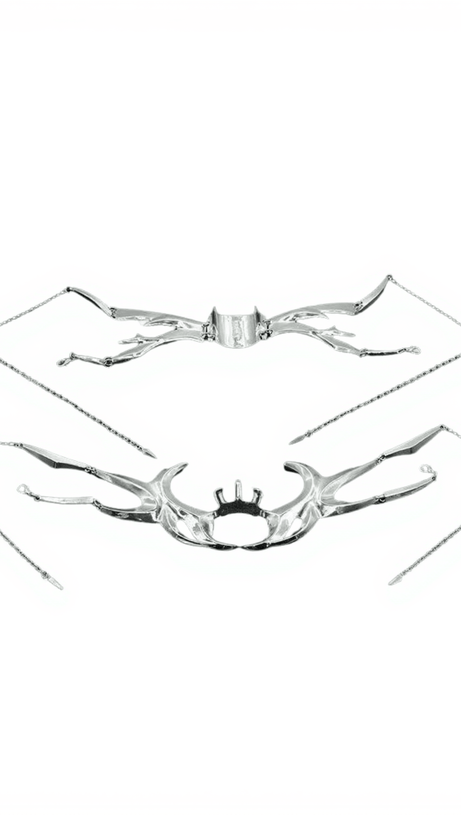 LIAM FRINGE METALLIC MASK