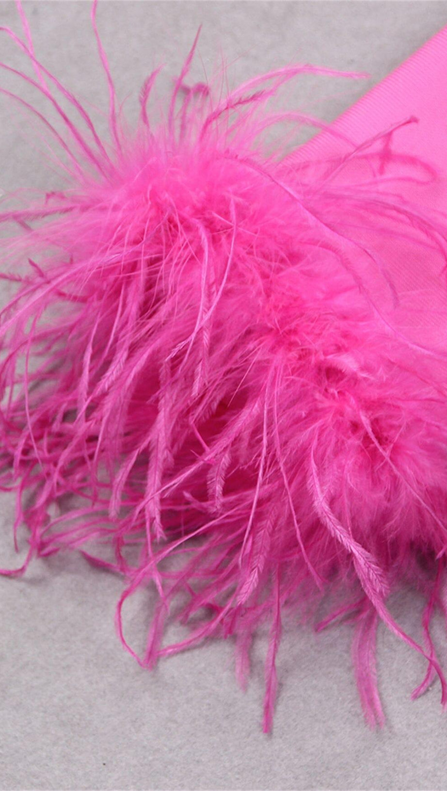 STRETCH LONG SLEEVES MINI DRESS IN HYPER PINK