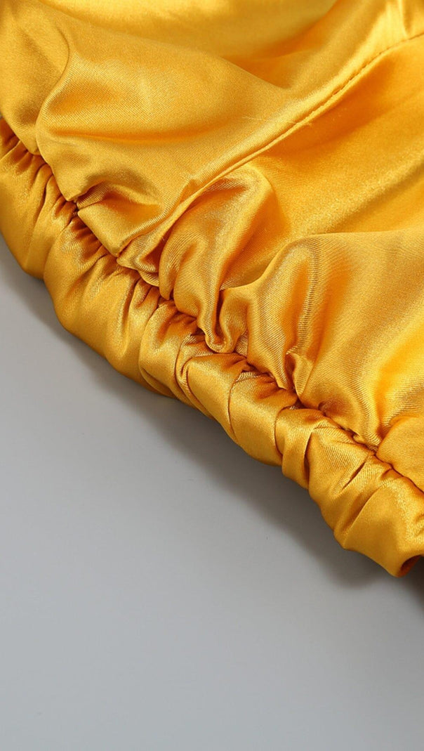 AIIZIE SATIN SLEEVELESS SLIP MAXI DRESS IN HONEYCOMB - product image