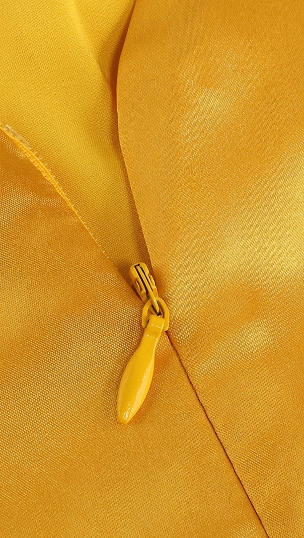 AIIZIE SATIN SLEEVELESS SLIP MAXI DRESS IN HONEYCOMB - product image