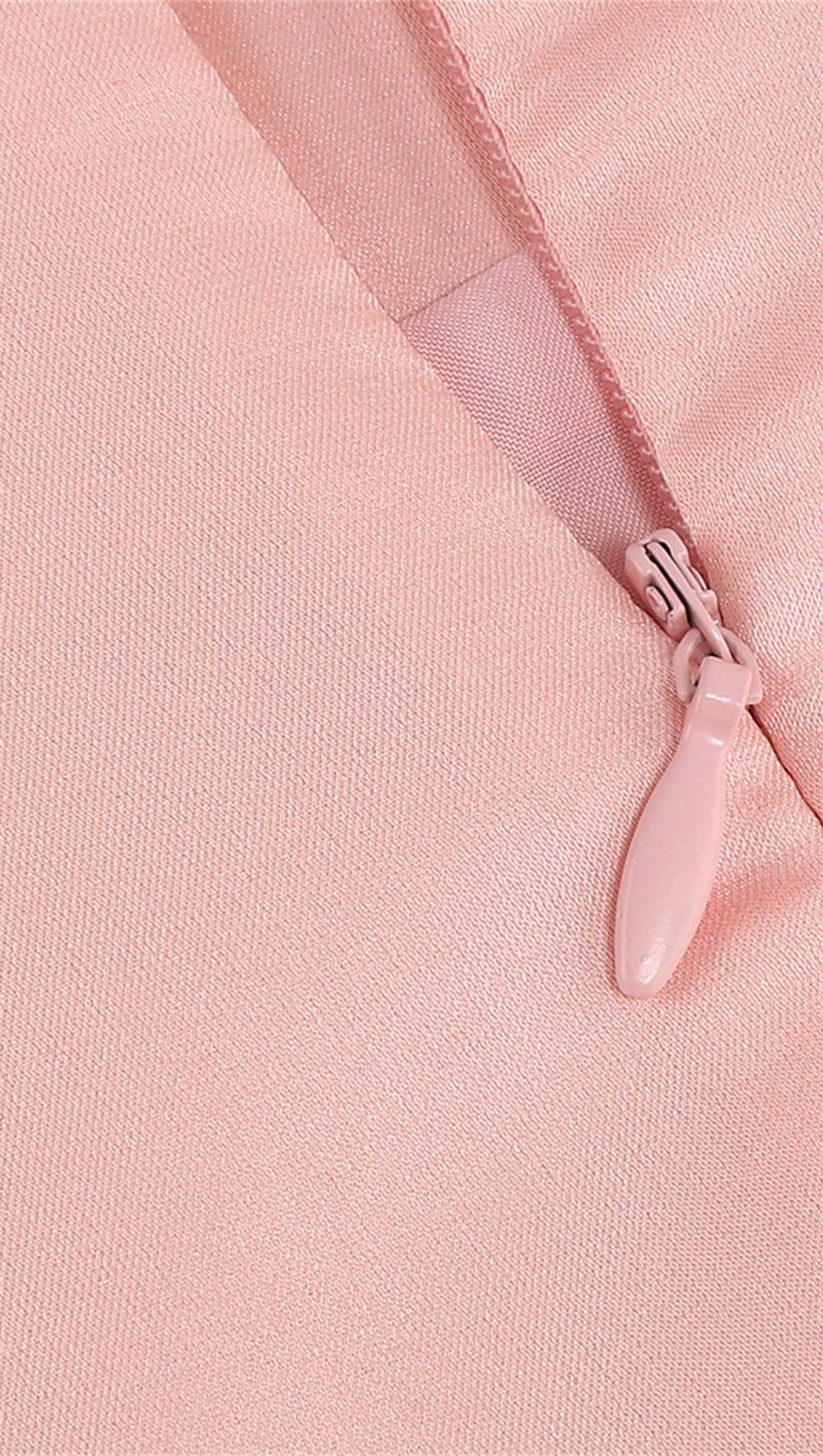 SATIN MATCHING SET MINI DRESS IN PINK DIAMOND