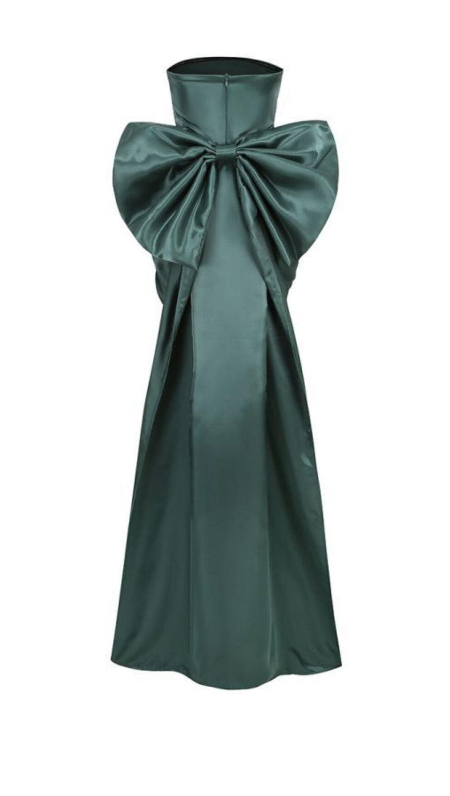 STRAPLESS BOWKNOT MINI DRESS IN GREEN