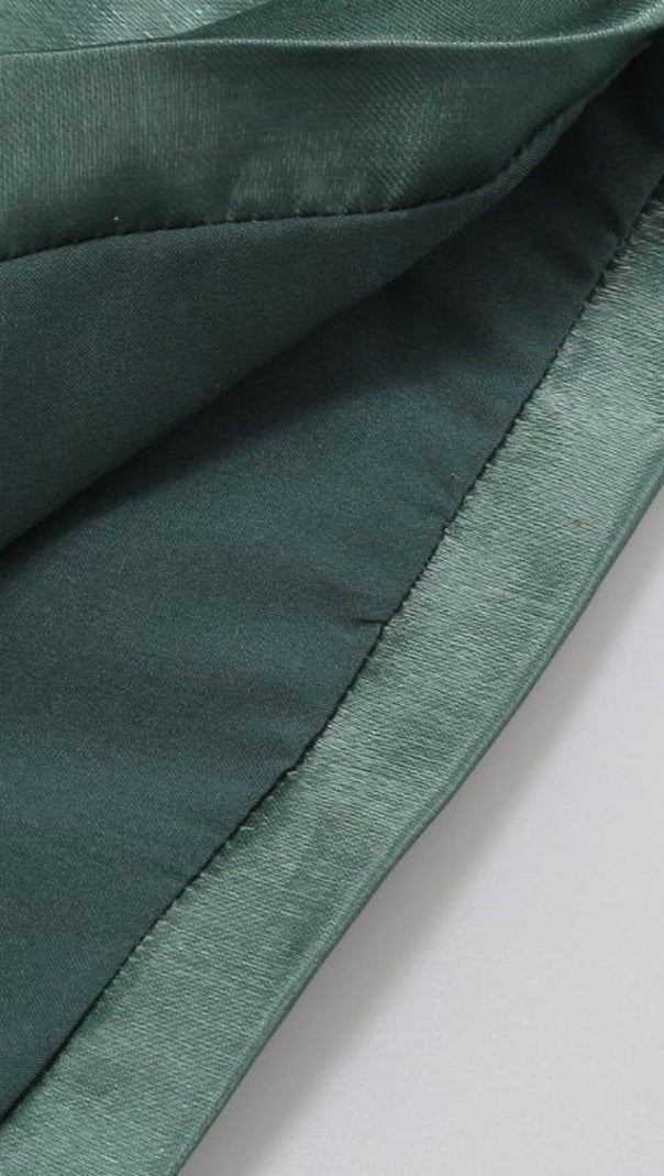 AIIZIE STRAPLESS BOWKNOT MINI DRESS IN GREEN - product image