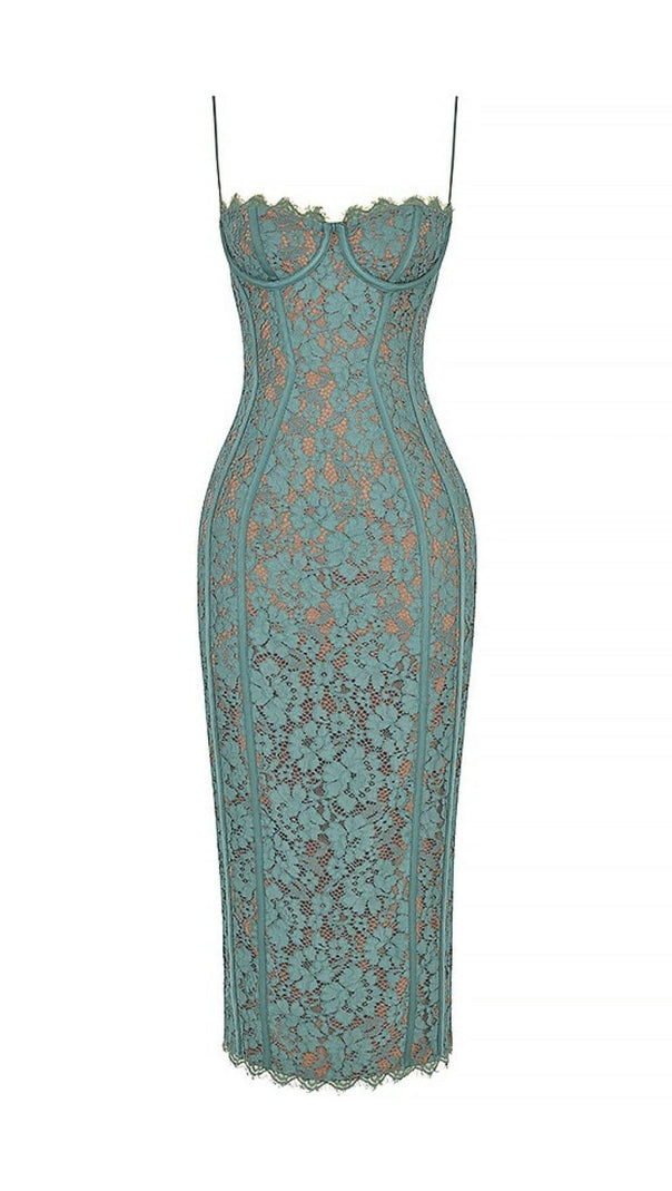 AIIZIE FOREST LACE MIDI DRESS - product image