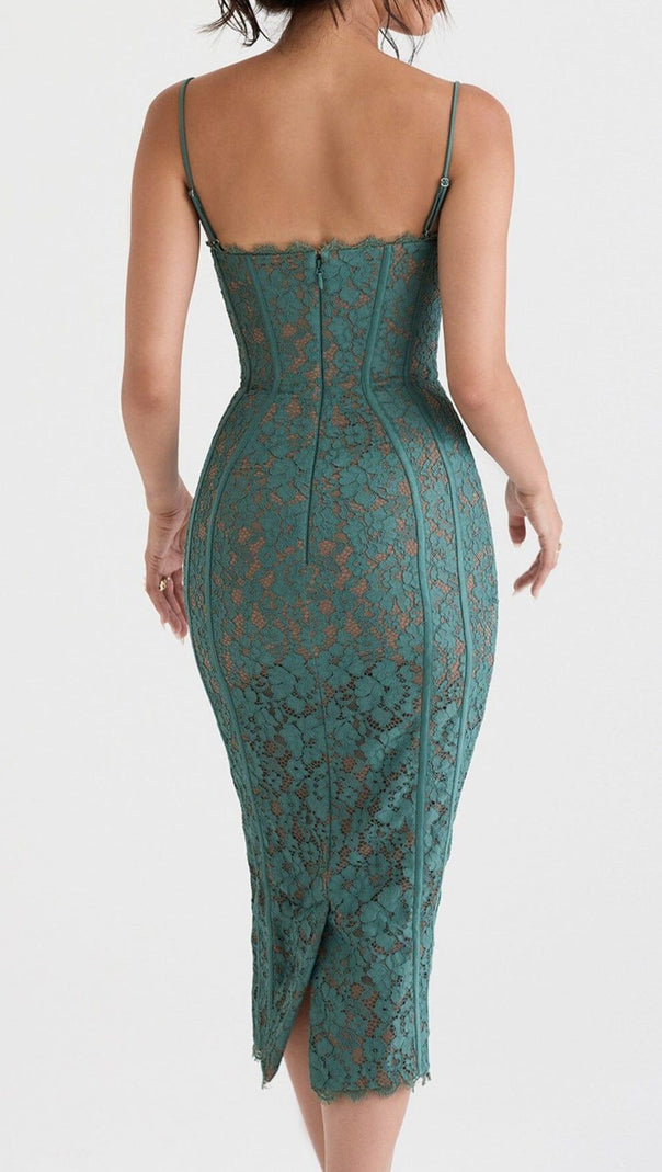 AIIZIE FOREST LACE MIDI DRESS - product image