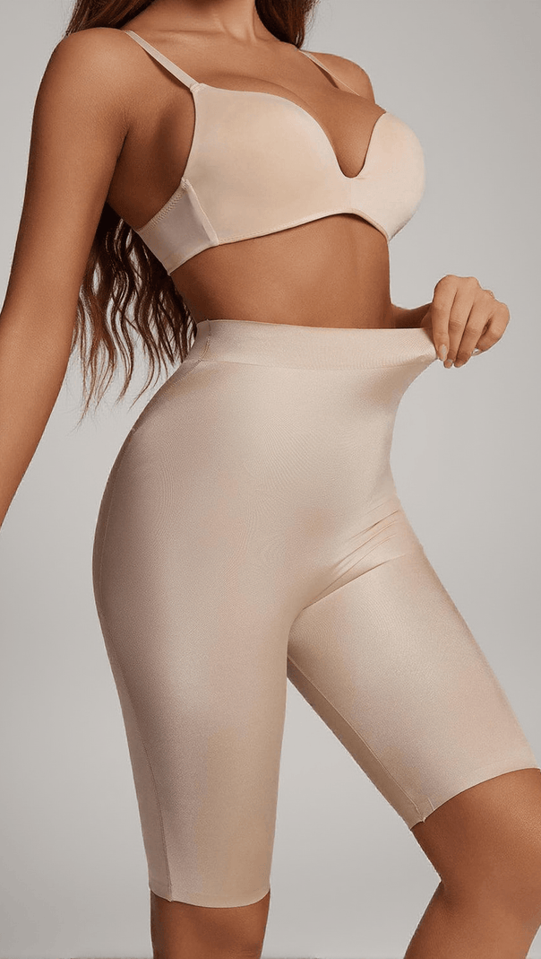AIIZIE BANDIT SCULPT HIGH WASTED MID THIGH SHORTS - product image