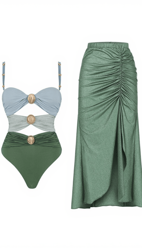 Sayer Color Clash Bademode, zweiteiliges Set