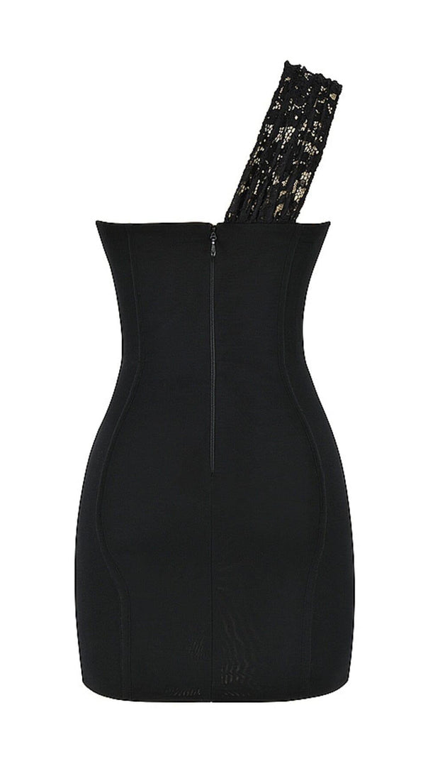 AIIZIE LACE MINI DRESS IN BLACK - product image