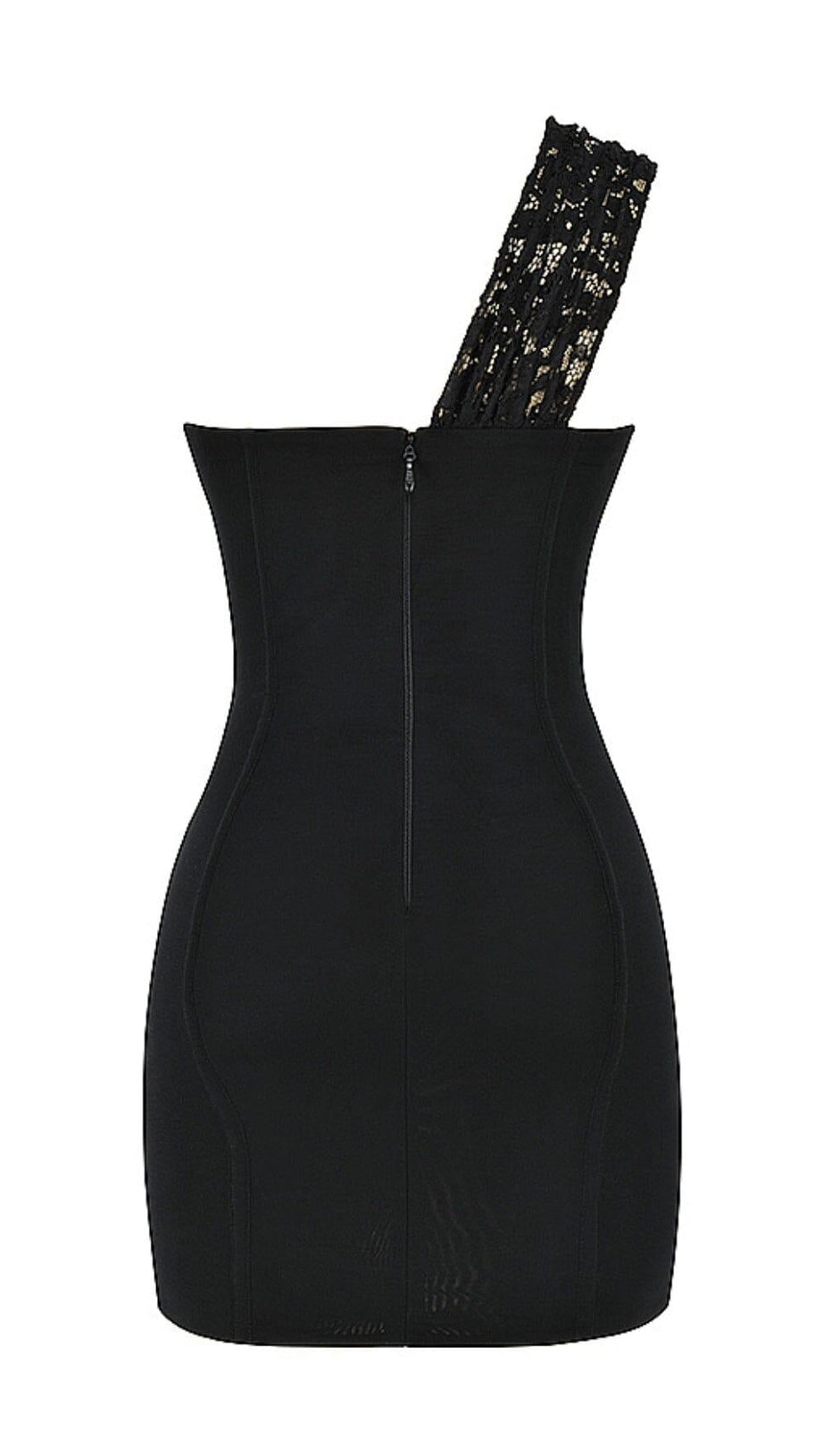 LACE MINI DRESS IN BLACK