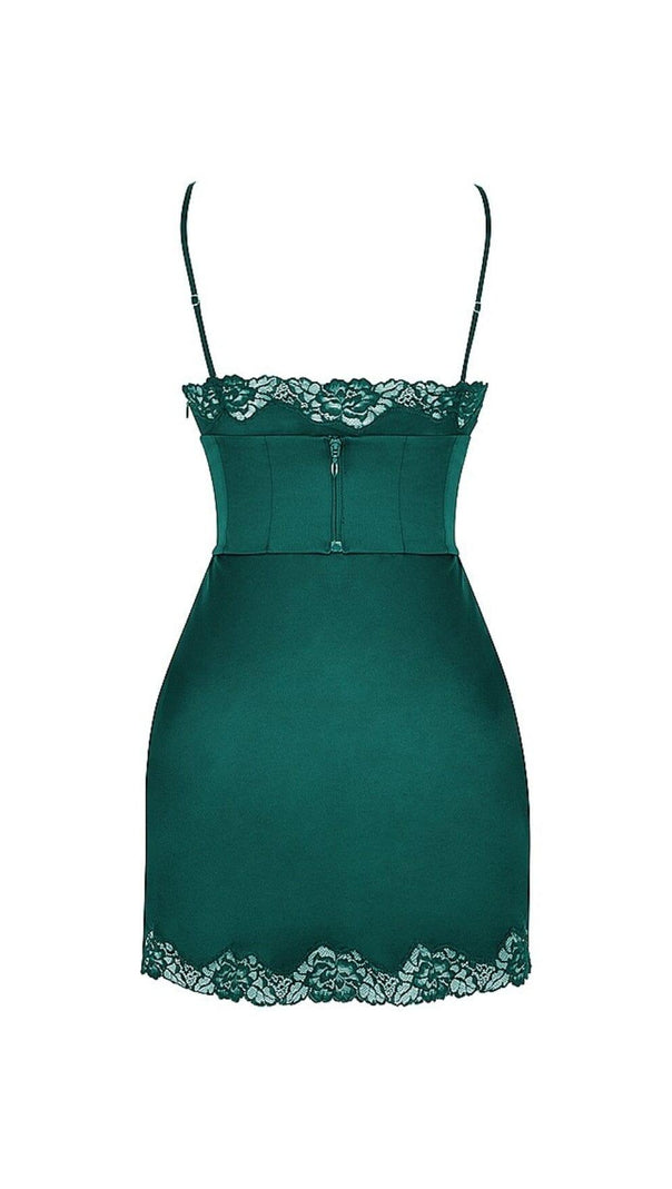 Satin Corset Slip Mini Dress