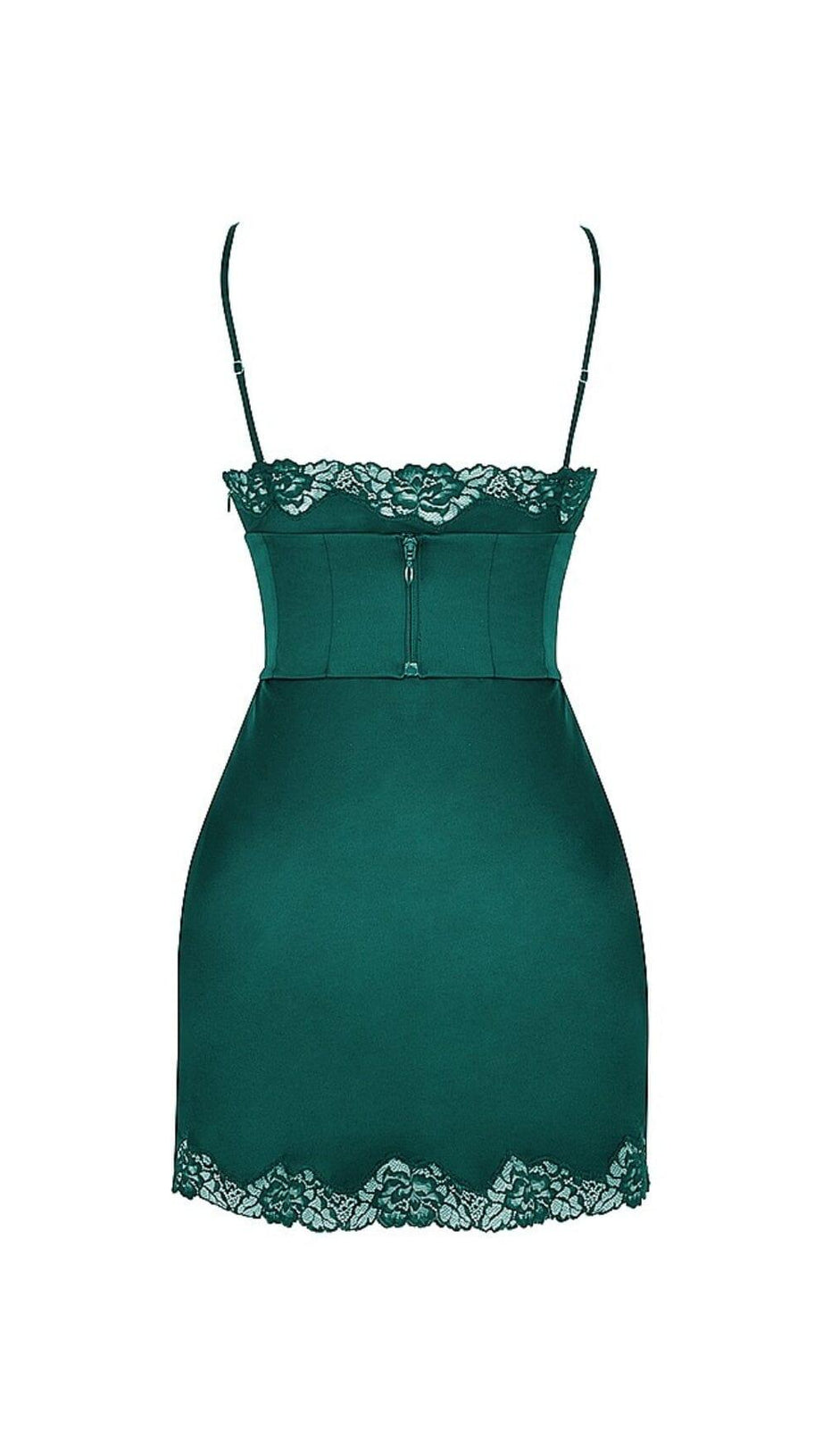 SATIN CORSET SLIP MINI DRESS