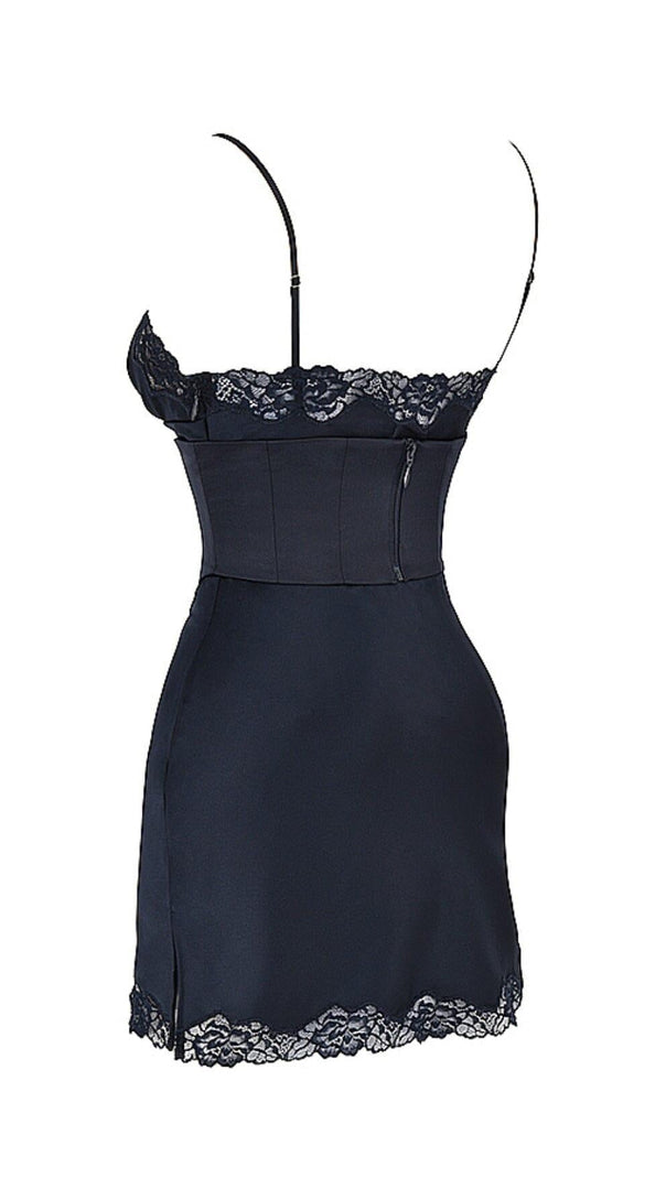 Satin Corset Slip Mini Dress