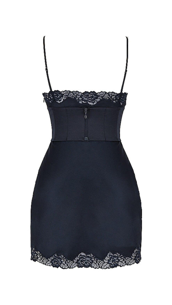 Satin Corset Slip Mini Dress