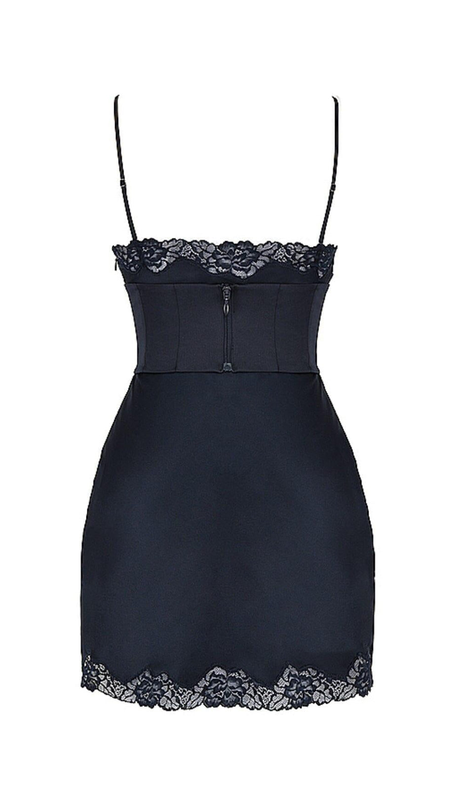 SATIN CORSET SLIP MINI DRESS