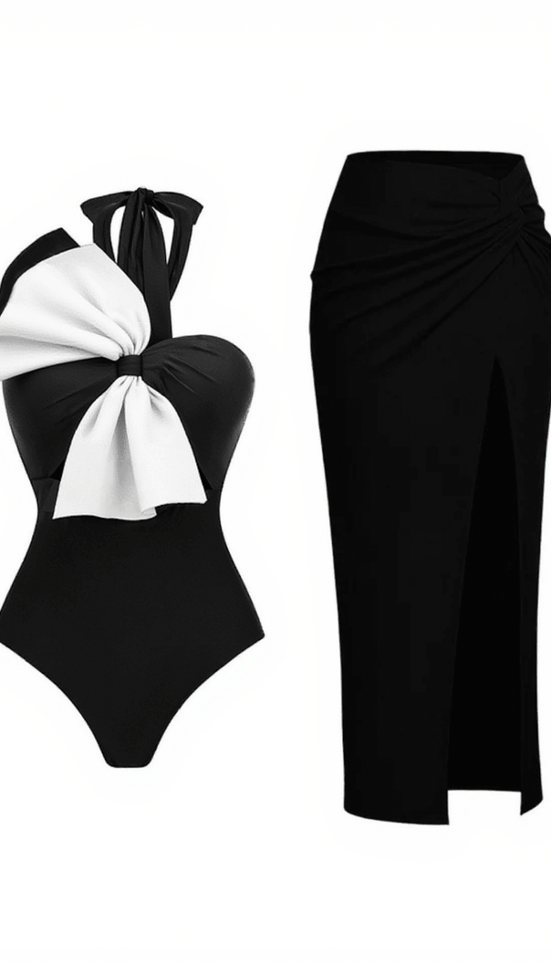 AIIZIE MULATO BOW SWIMWEAR TWO PIECE SET - product image