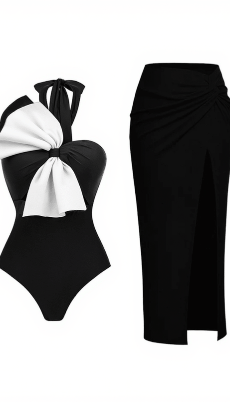 MULATO BOW SWIMWEAR TWO PIECE SET