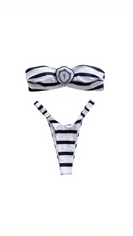 BIKINI A FIORI E RIGHE MELISSA COMPLETO DUE PEZZI