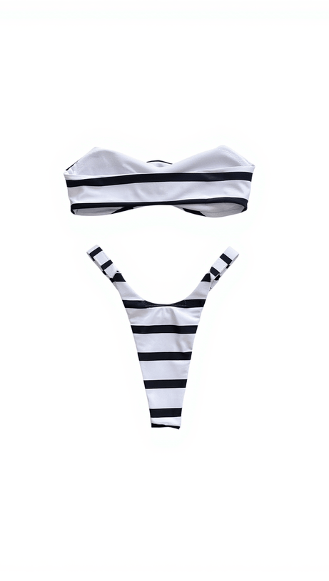 BIKINI A FIORI E RIGHE MELISSA COMPLETO DUE PEZZI