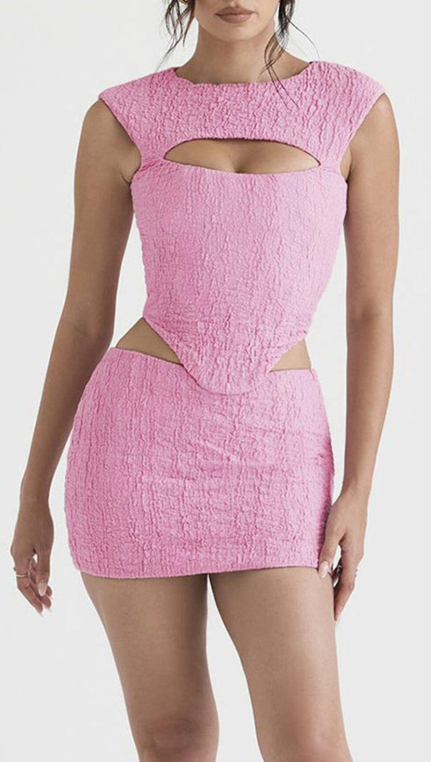 AIIZIE PINK CORSET TWO PIECES SUIT - product image