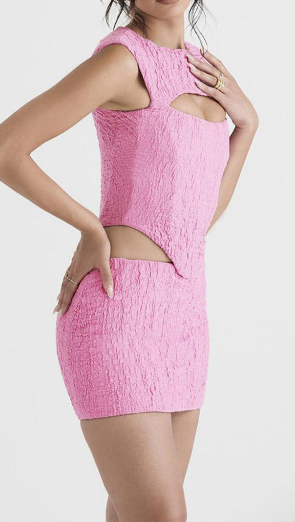 AIIZIE PINK CORSET TWO PIECES SUIT - product image