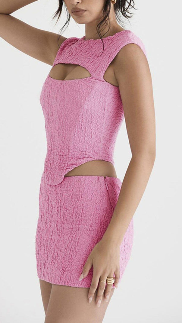 AIIZIE PINK CORSET TWO PIECES SUIT - product image
