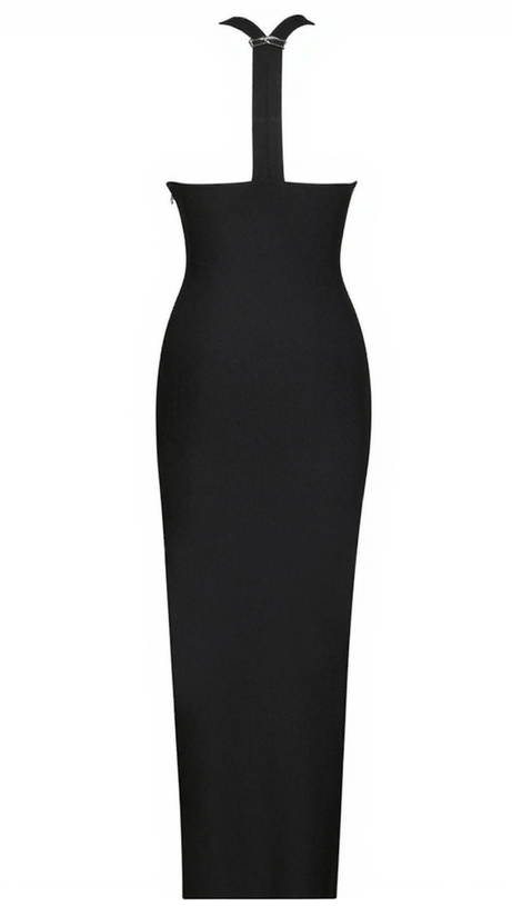 Sadie Bandage-Kleid mit Knopfverzierung