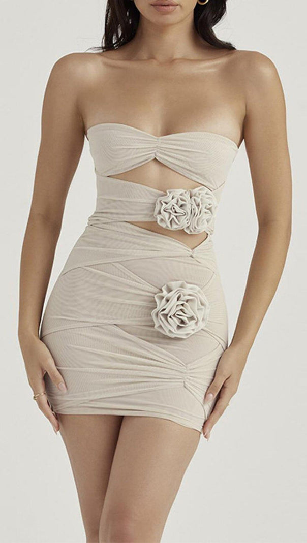 AIIZIE FOG FLORAL EMBELLISHED MINI DRESS - product image