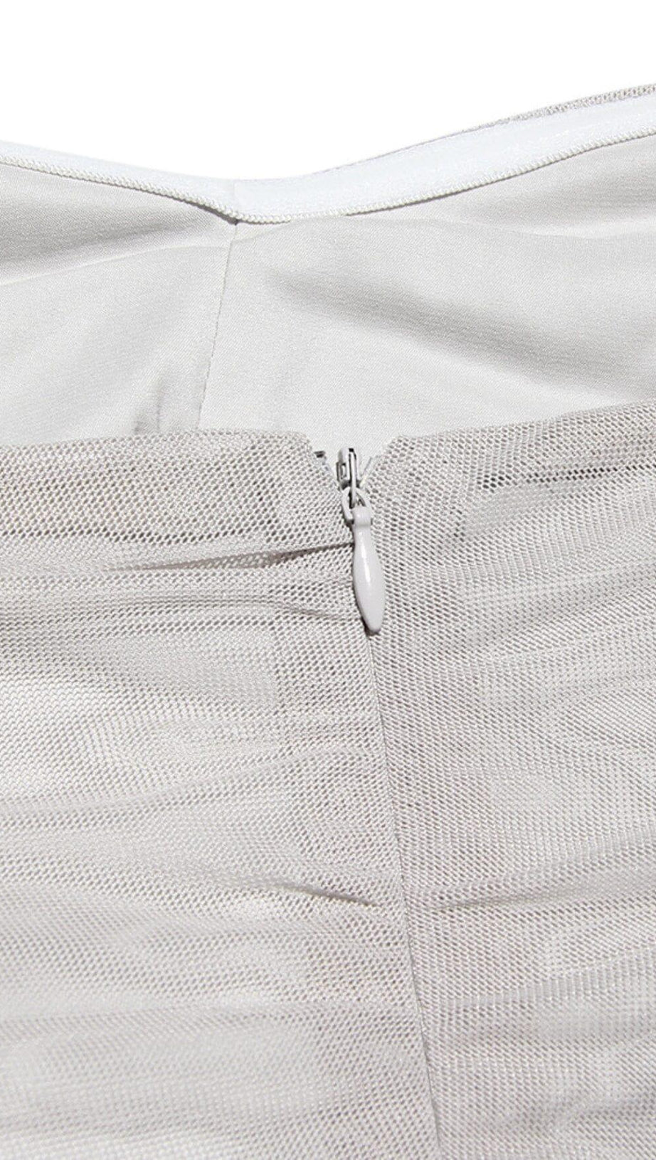 FOG FLORAL EMBELLISHED MINI DRESS