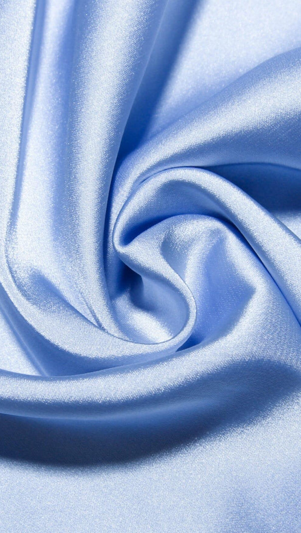 AIIZIE SKY SATIN CORSET MIDI DRESS - product image