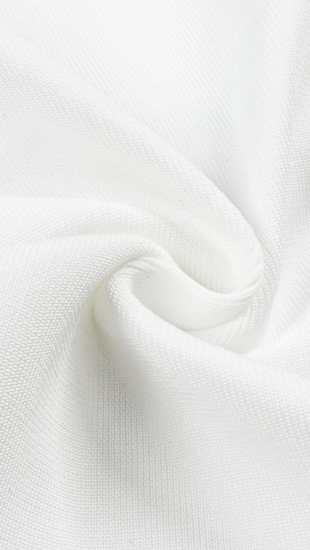AIIZIE LONG SLEEVE TUBE TOP DRESS IN WHITE - product image