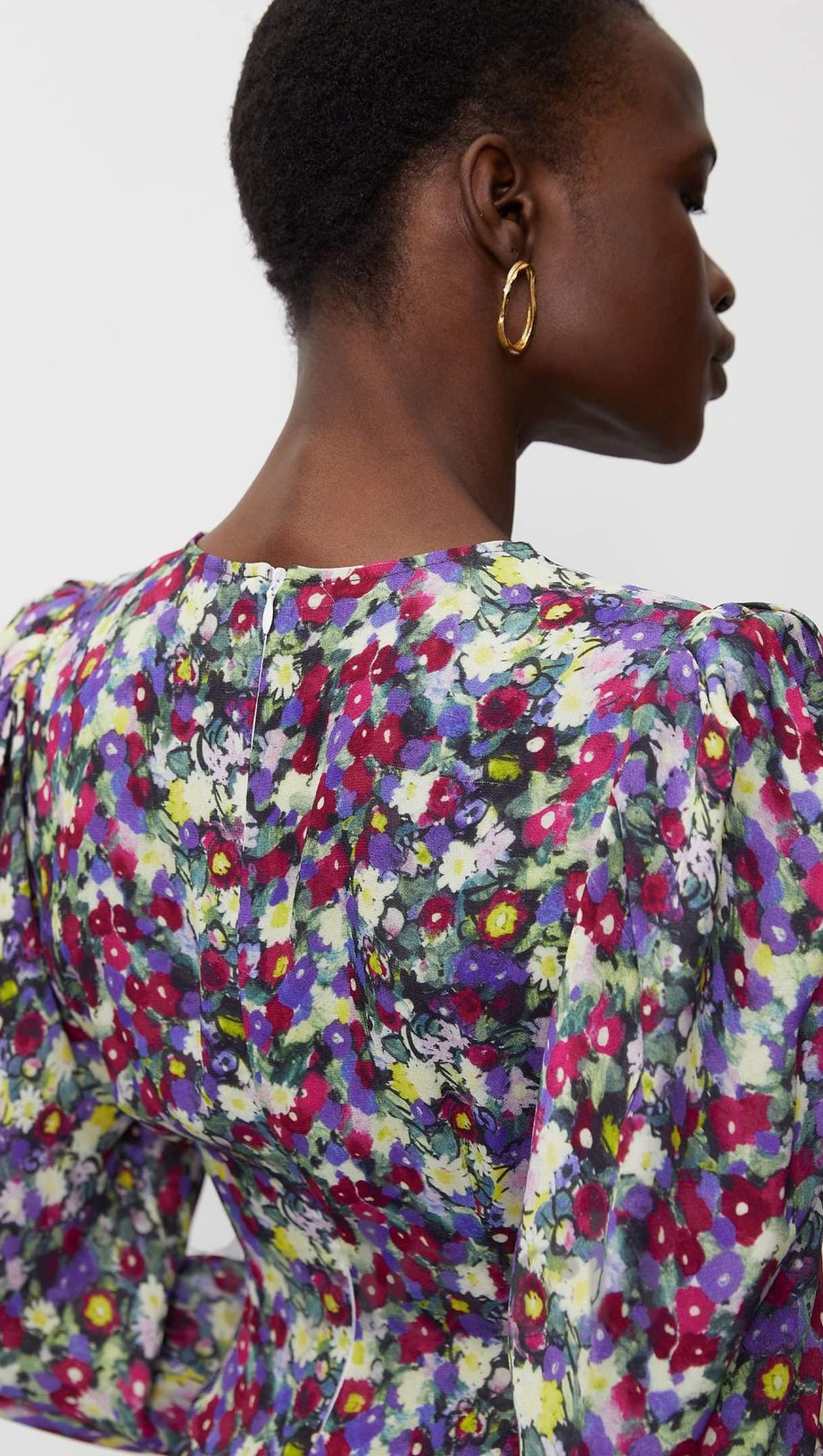 Minikleid mit Phoenix-Blumenmuster