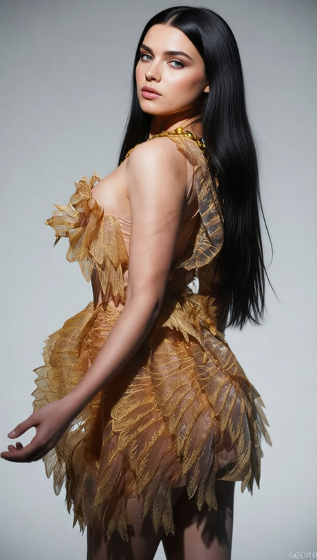 Jazlyn Gold Halter Rhinestone Mini Dress - Dazzling Glamour Party & Clubwear
