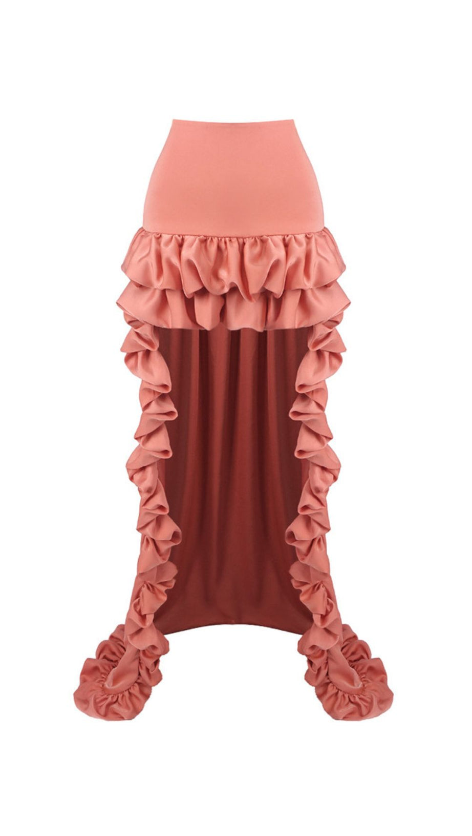 Jesper Dramatic Ruffle High-Low Maxi Skirt for Women