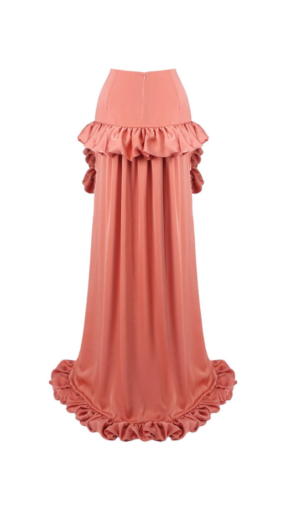 Jesper Dramatic Ruffle High-Low Maxi Skirt for Women