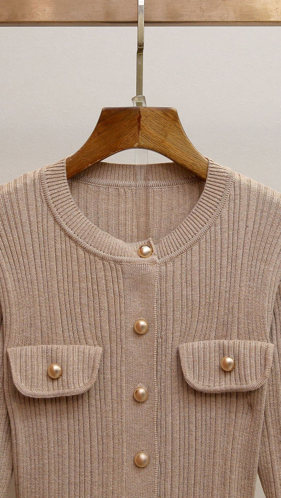 Glamorous Jetje Gold Shimmer Knit & Satin Belted Midi Dress