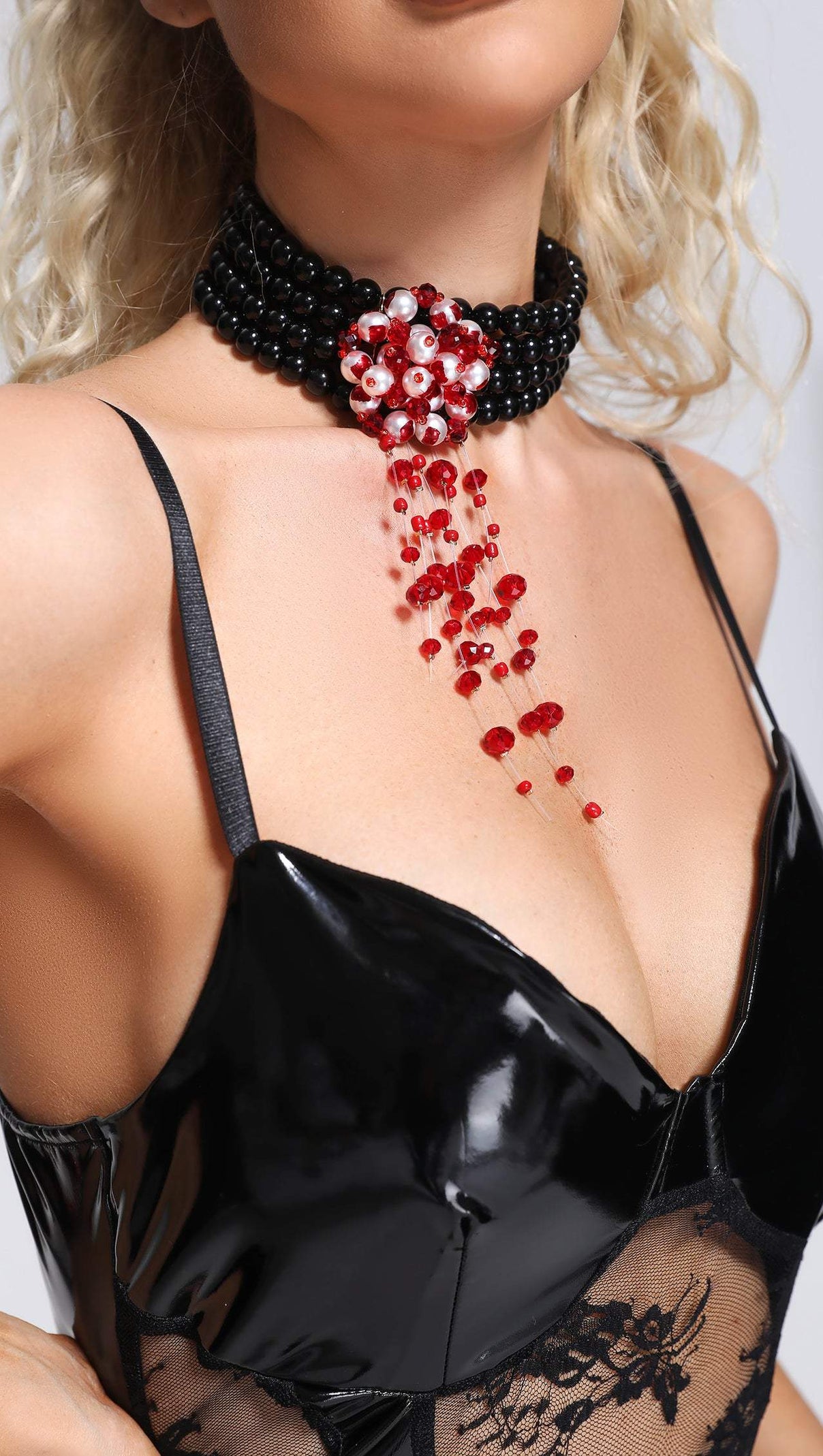 AIIZIE DELLIS PEARL BLOOD NECKLACE - product image